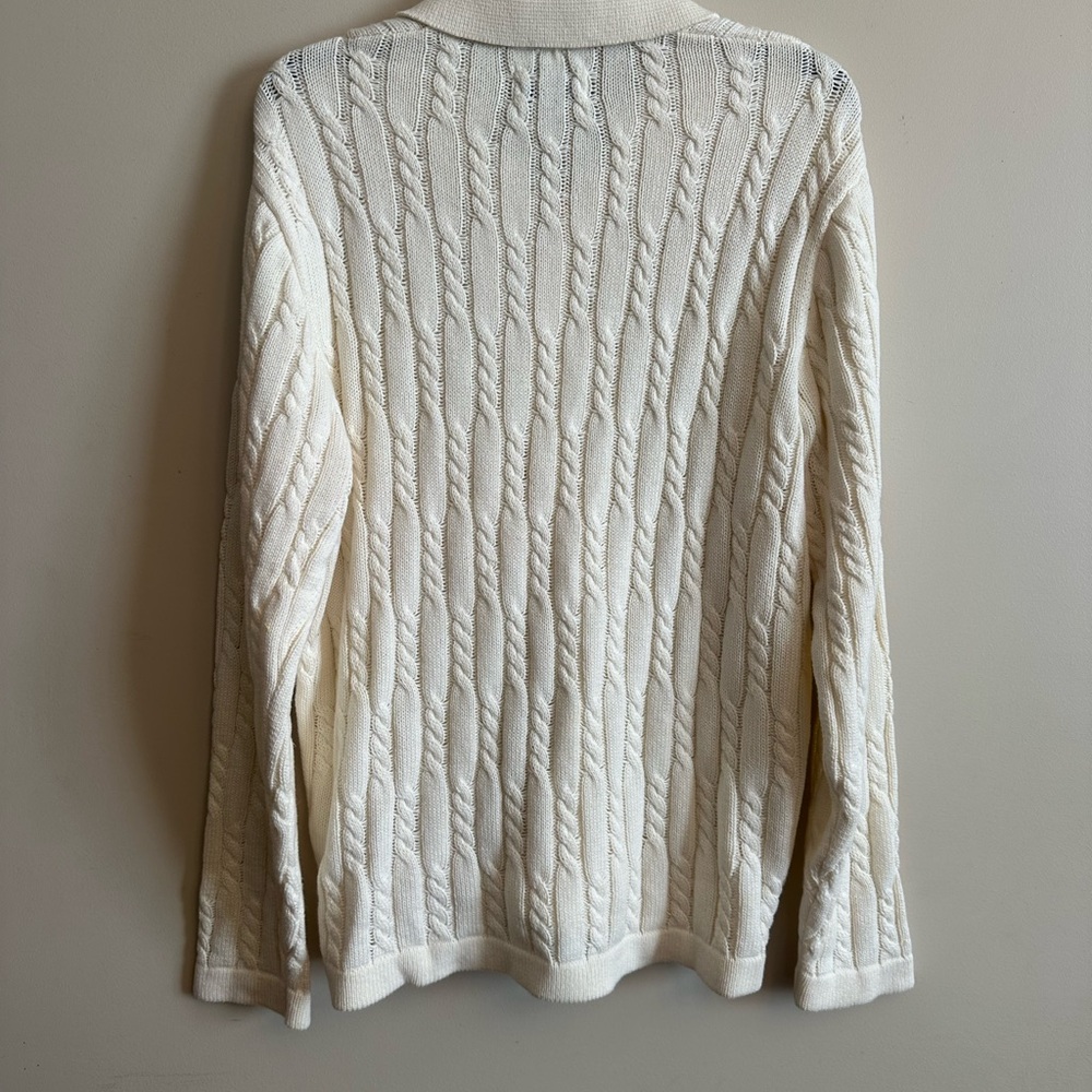 Old Navy Men’s Cable Knit Button-Up Sweater – Size M - Picture 5 of 5